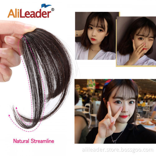 Human Hair Front Fringe Clip in Hair Extension